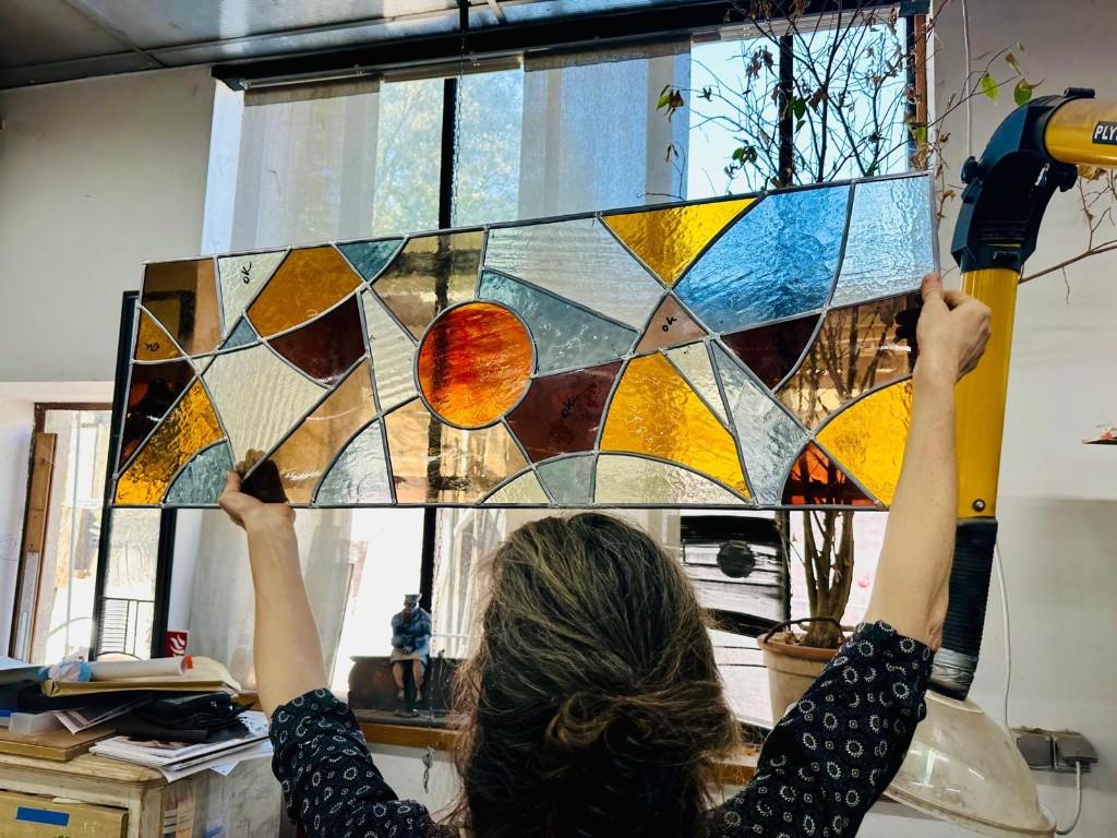 Atelier de vitrail — apprentissage et création sur verre coloré